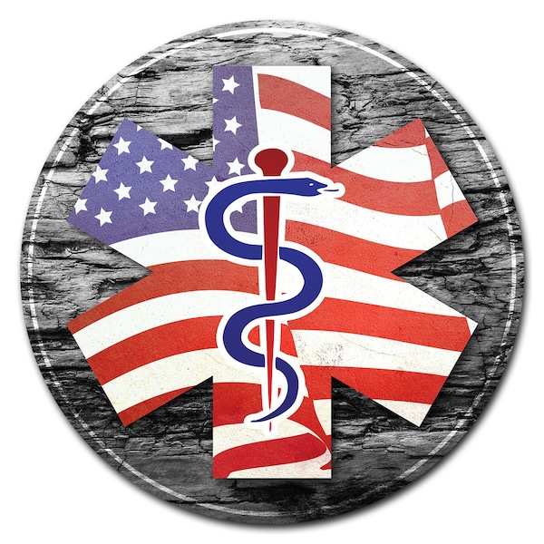 Signmission Medical Cross Circle Corrugated Plastic Sign C-16-CIR-WS-Medical Cross - main
